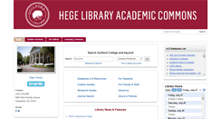 Desktop Screenshot of library.guilford.edu