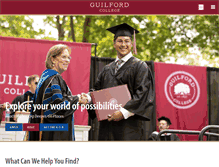 Tablet Screenshot of guilford.edu